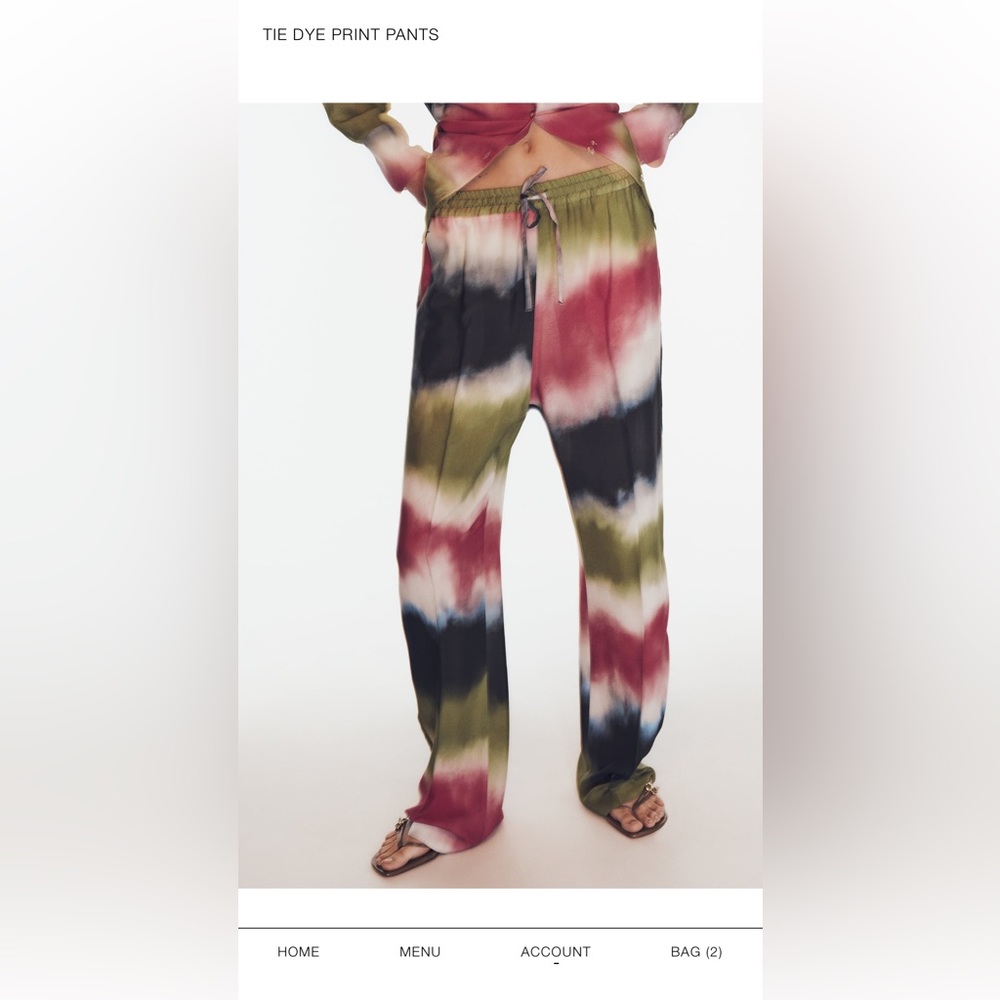 Tye Dye pants Zara